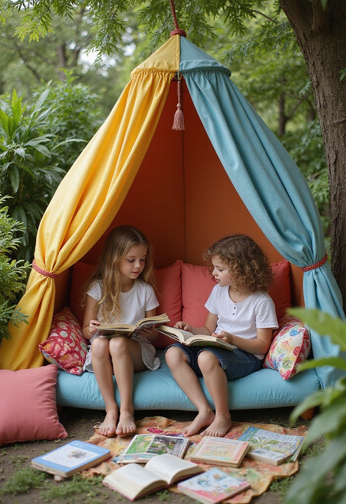 12 Enchanting Kids Summer Play Area Ideas That Will Spark Imagination! - 4. Themed Reading Nook