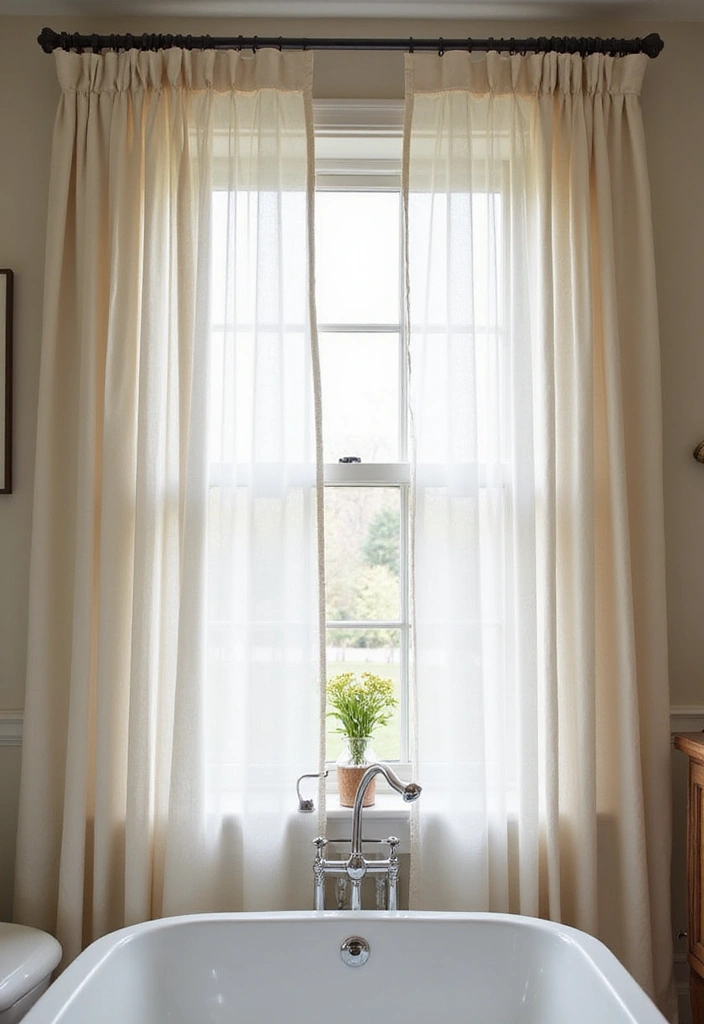 12 Essential Bathroom Furnishings That'll Elevate Your Space (You’ll Love #3!) - 10. Elegant Window Treatments