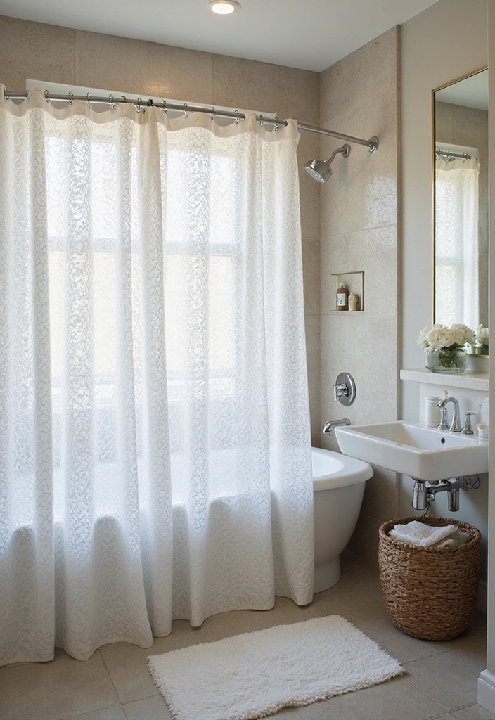 12 Essential Bathroom Furnishings That'll Elevate Your Space (You’ll Love #3!) - 7. Functional Shower Curtains