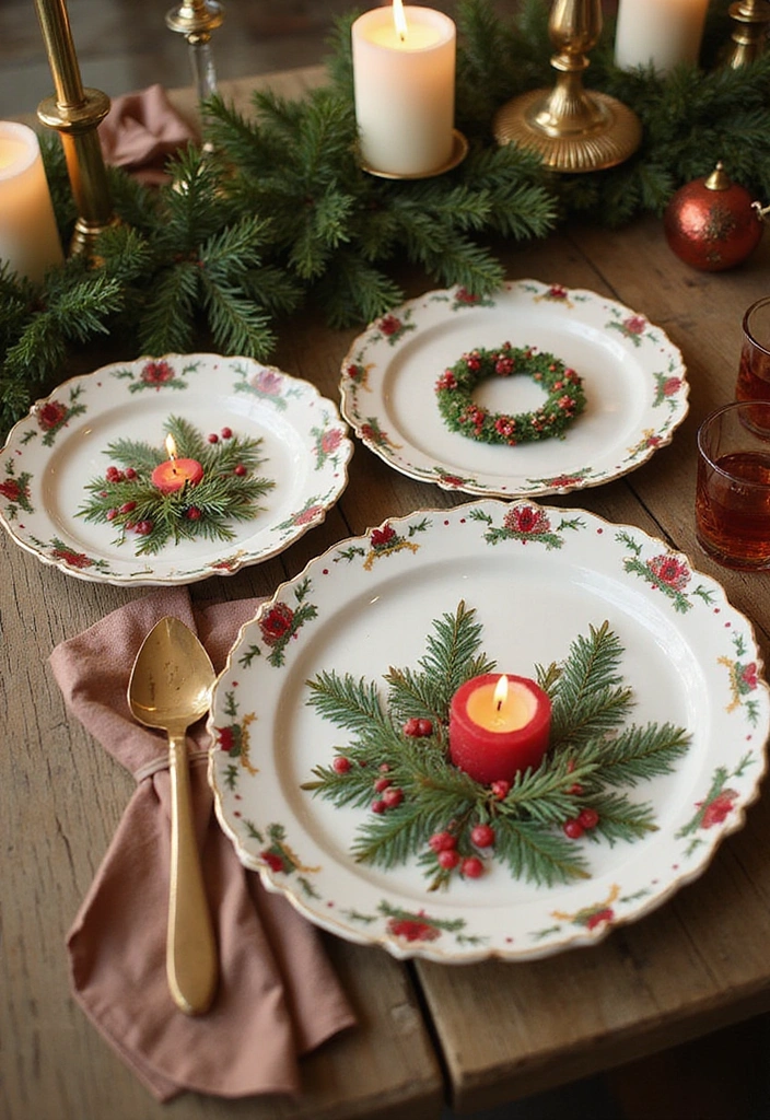 12 Stunning Ways to Showcase Your Tiffany Plates That Will Leave Everyone in Awe! - 11. Holiday Displays to Celebrate in Style