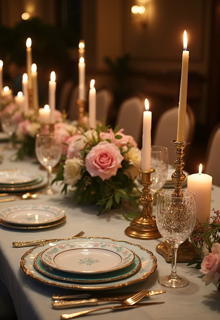 12 Stunning Ways to Showcase Your Tiffany Plates That Will Leave Everyone in Awe! - 4. Elegant Table Centerpieces