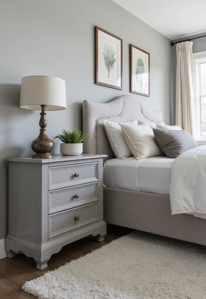 12 Trendy Gray Bedroom Furniture Pieces You Didn't Know You Needed (Check Out #3!) - 2. Gray Nightstands with Drawer Storage