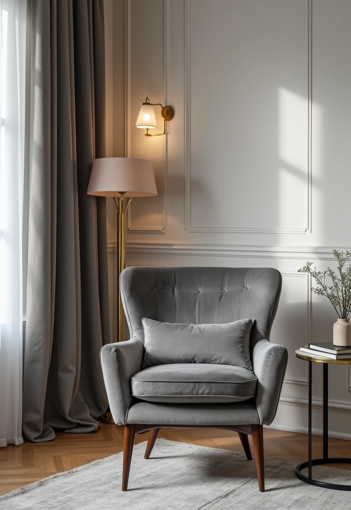 12 Trendy Gray Bedroom Furniture Pieces You Didn't Know You Needed (Check Out #3!) - 5. Gray Accent Chairs