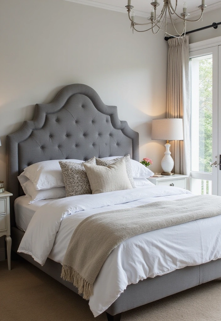 12 Trendy Gray Bedroom Furniture Pieces You Didn't Know You Needed (Check Out #3!) - 9. Gray Headboards with Texture