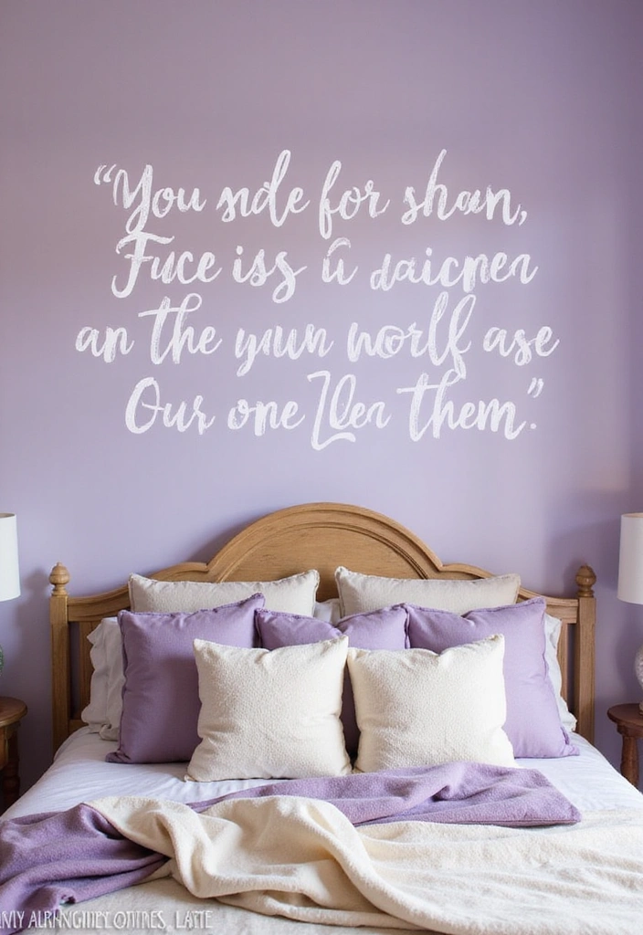 13 Bedroom Wall Art Ideas That'll Make Your Space Feel Like a Cozy Retreat! - 3. Inspirational Quote Decals