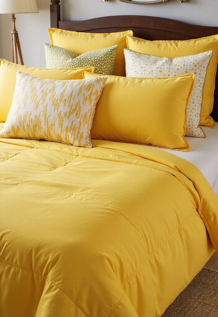 13 Easy DIY Yellow Decor Ideas That'll Make You Say, 'Why Didn't I Think of That?' - 9. Yellow Bed Linens
