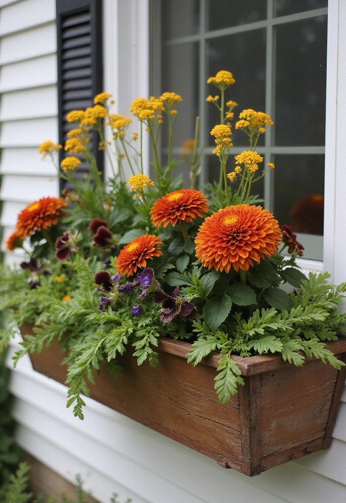 14 Colorful Window Box Flower Combinations That Will Brighten Your Day (Don't Miss #9!) - 7. Earthy Tones