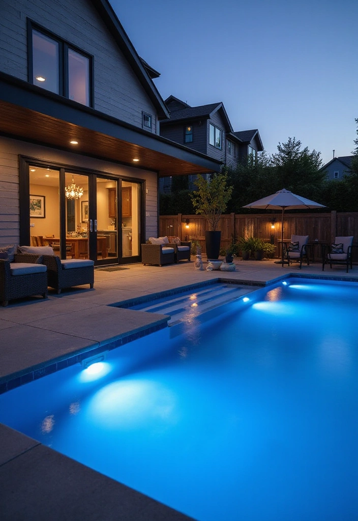 14 Gorgeous Pool Deck Designs That Will Turn Your Small Pool into a Relaxation Hub! - 14. Smart Technology