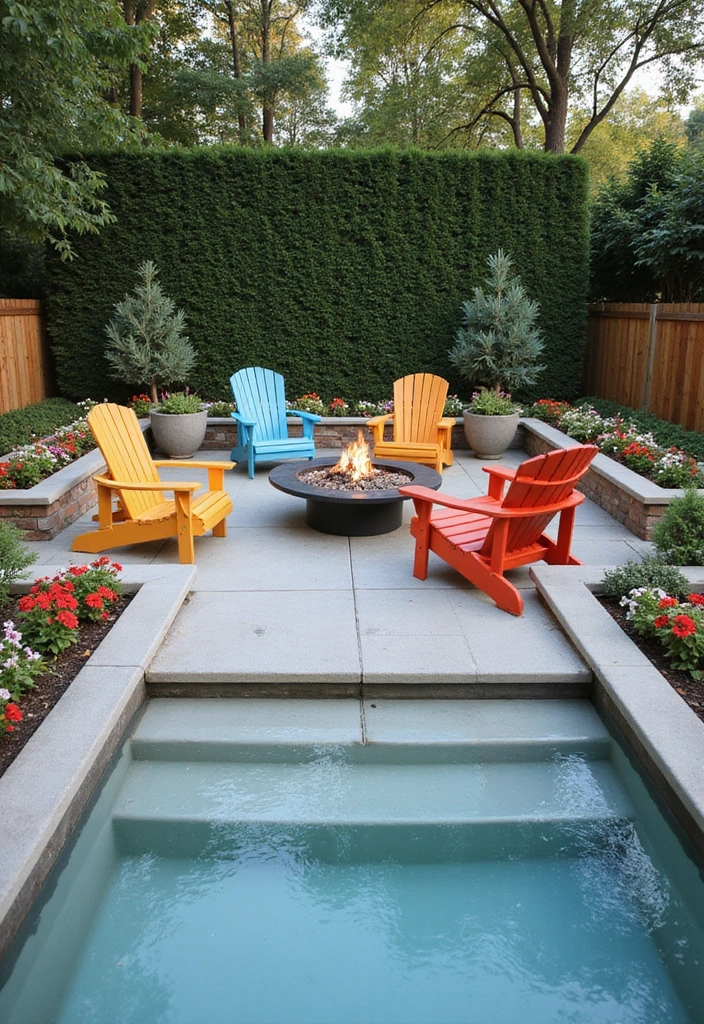 14 Gorgeous Pool Deck Designs That Will Turn Your Small Pool into a Relaxation Hub! - 3. Chic Concrete Design