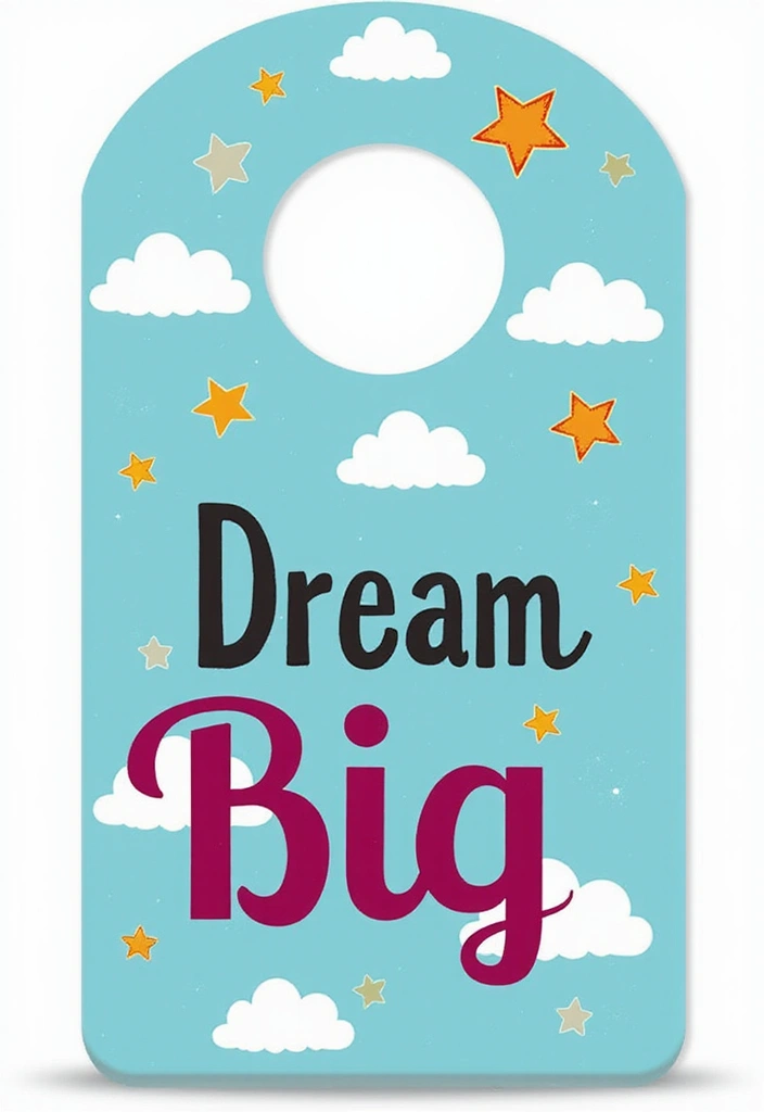 14 Motivational Door Hangers That Will Inspire Your Students Daily (You’ll Love #3!) - 1. 'Dream Big' Door Hanger
