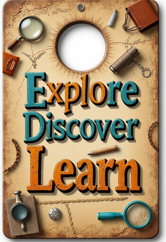 14 Motivational Door Hangers That Will Inspire Your Students Daily (You’ll Love #3!) - 9. 'Explore, Discover, Learn' Door Hanger