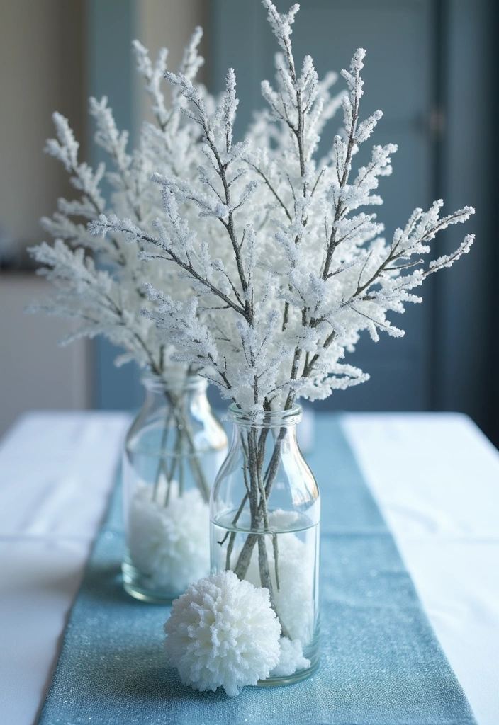 14 Seasonal Centerpiece Ideas That Will Make Your Home A Holiday Wonderland (You’ll Love #6!) - 2. Whimsical Winter Wonderland