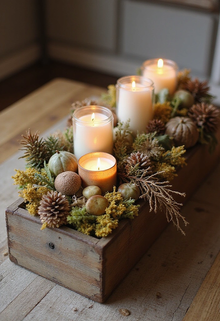 14 Seasonal Centerpiece Ideas That Will Make Your Home A Holiday Wonderland (You’ll Love #6!) - 7. Vintage Charm