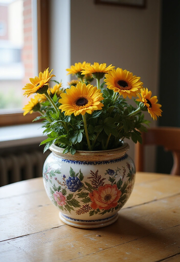 14 Vintage Flower Pot Designs That Will Bring Timeless Charm to Your Home! - 1. Classic Ceramic Elegance