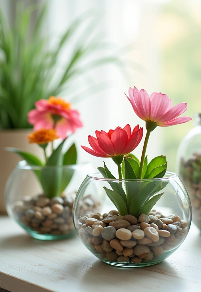 14 Vintage Flower Pot Designs That Will Bring Timeless Charm to Your Home! - 4. Elegant Glass Containers