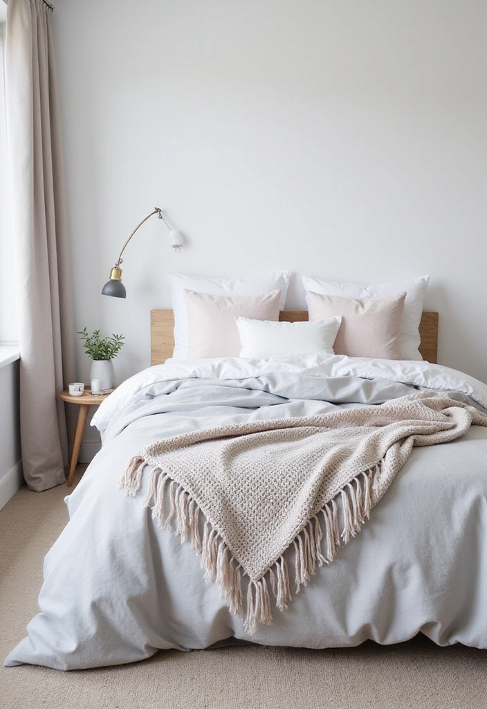 15 Aesthetic Bedding Combos That'll Transform Your Bedroom Into a Dreamy Retreat! - 11. Soft Scandi