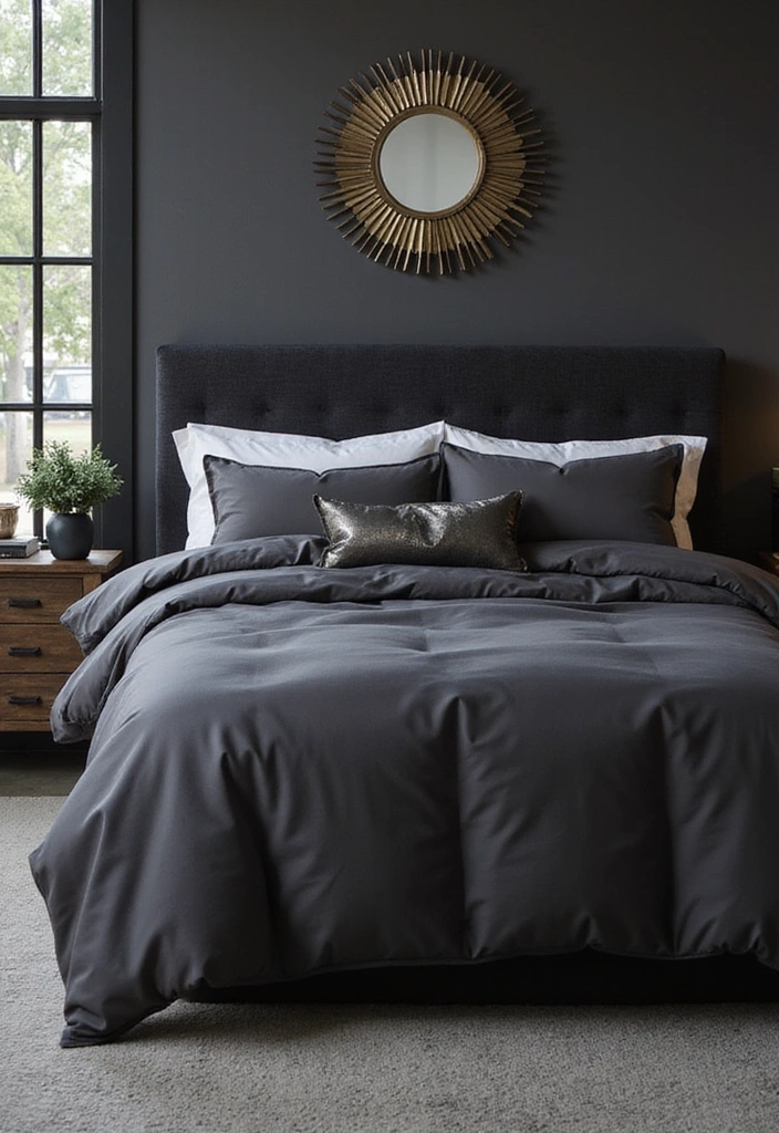 15 Aesthetic Bedding Combos That'll Transform Your Bedroom Into a Dreamy Retreat! - 12. Urban Chic