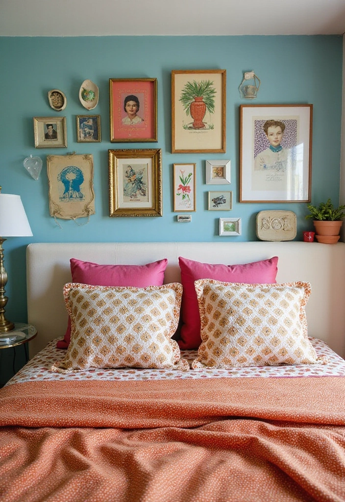 15 Aesthetic Bedding Combos That'll Transform Your Bedroom Into a Dreamy Retreat! - 7. Retro Revival