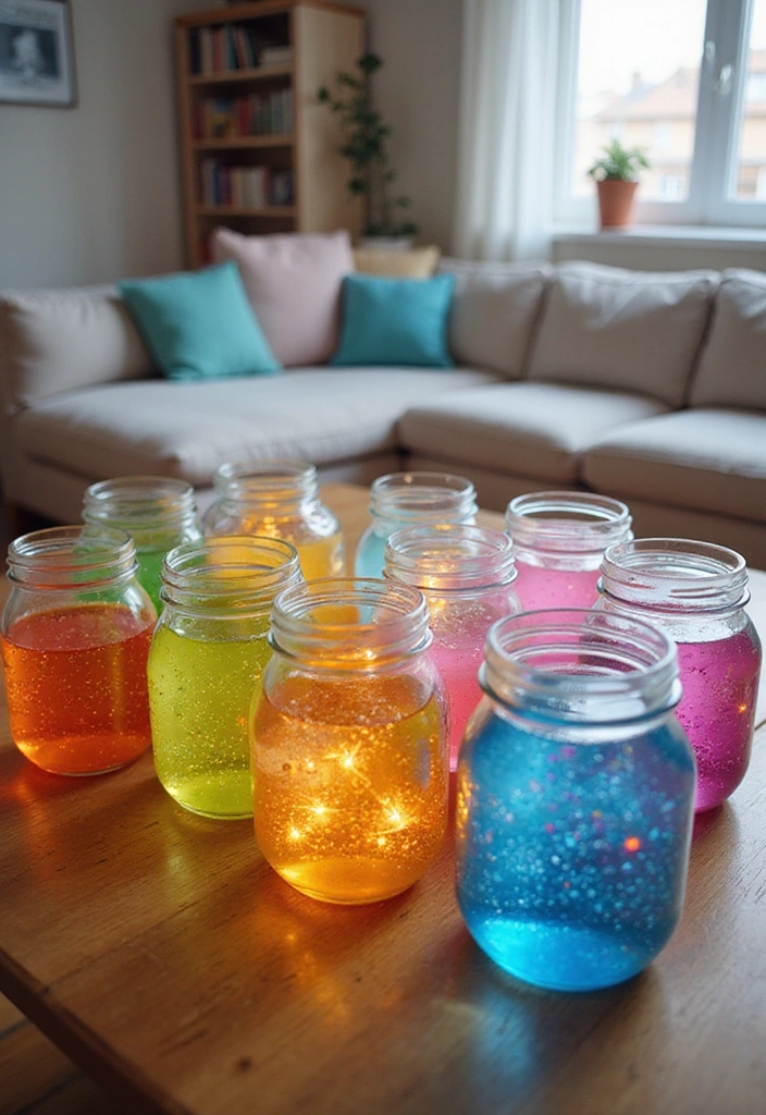 15 Creative DIY Bubble Solution Ideas That'll Transform Your Home Decor! - 1. Rainbow Bubble Jars
