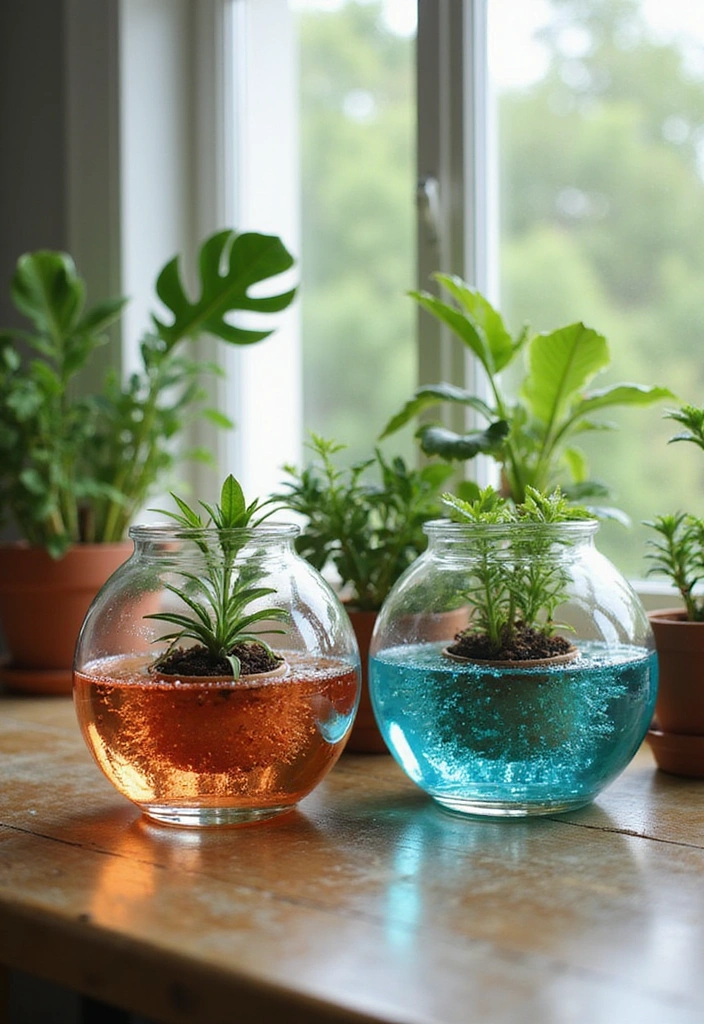 15 Creative DIY Bubble Solution Ideas That'll Transform Your Home Decor! - 10. Bubble Planters