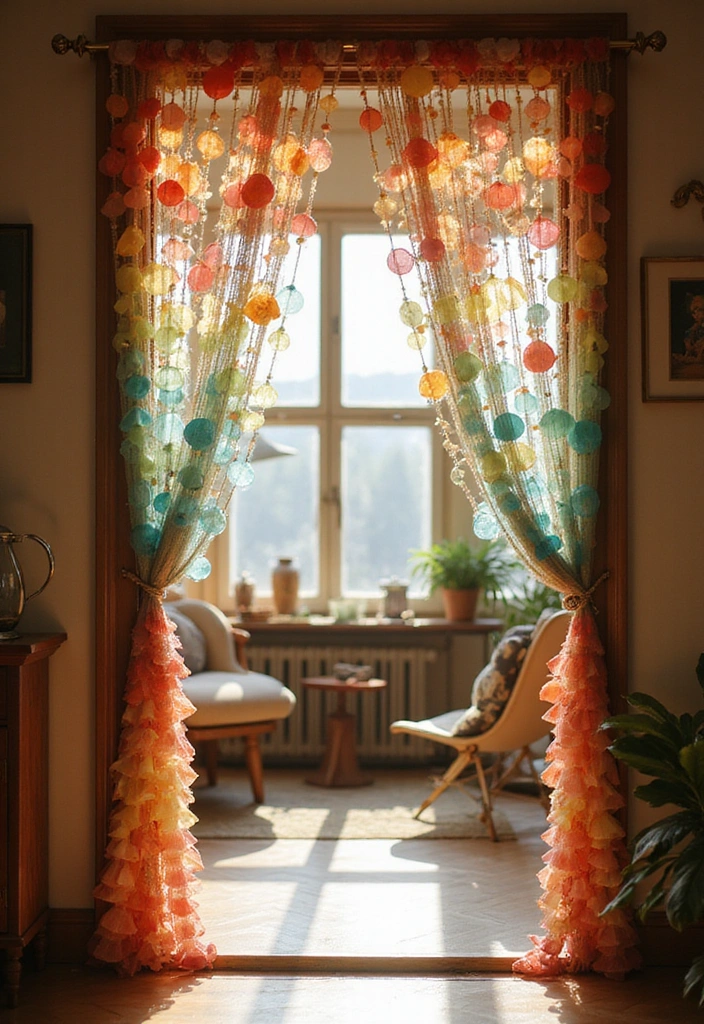 15 Creative DIY Bubble Solution Ideas That'll Transform Your Home Decor! - 12. Bubble Curtain