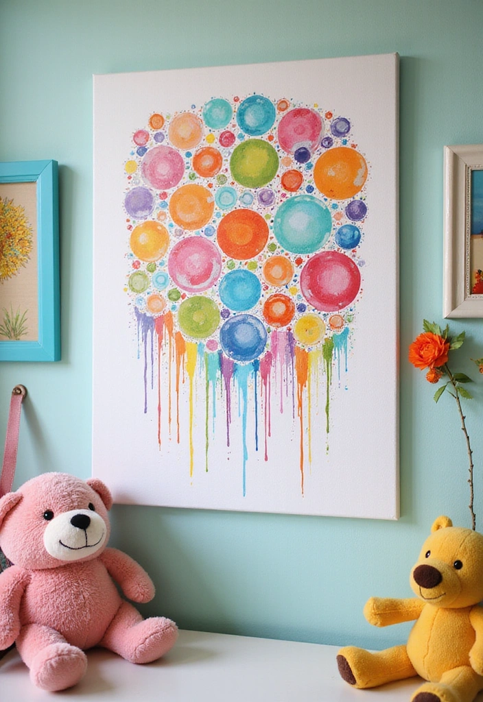 15 Creative DIY Bubble Solution Ideas That'll Transform Your Home Decor! - 2. Bubble Wall Art