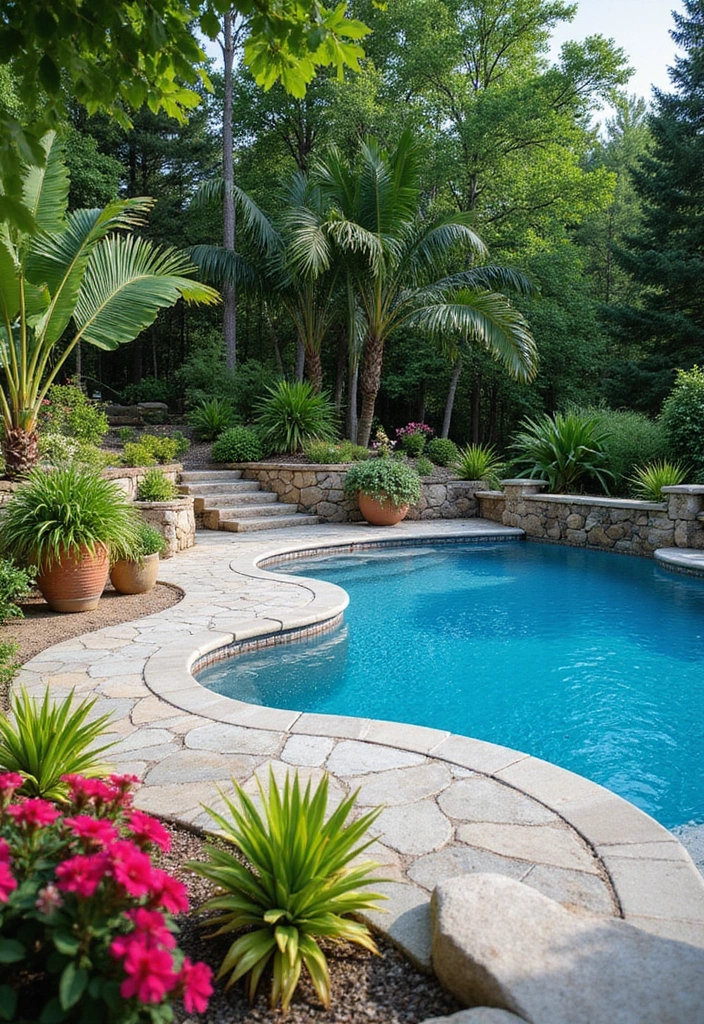 15 Creative Pool Decor Hacks That'll Make Your Neighbors Jealous! - 4. Lush Landscaping