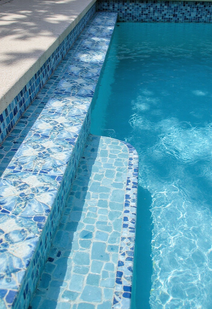15 Creative Pool Decor Hacks That'll Make Your Neighbors Jealous! - 9. Decorative Tiles