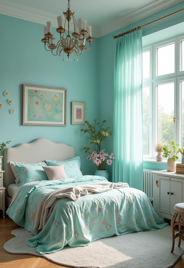 15 Dreamy Blue Bedroom Decor Ideas for a Tranquil Oasis (You’ll Love #9!) - 3. Soft Pastel Paradise