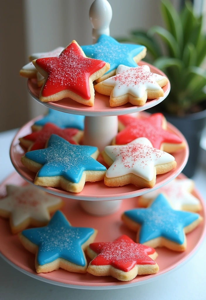 15 Easy 4th of July Decor Ideas That Will Impress Your Guests (And Your Neighbors!) - 8. Star-Shaped Cookies