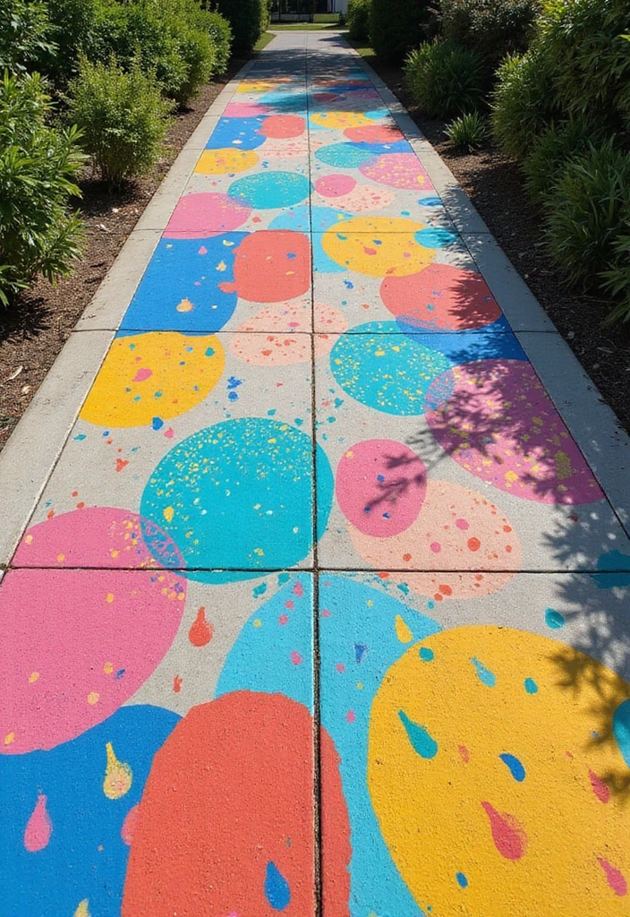 15 Eye-Catching Landscape Designs for Your Driveway (Prepare to Be Inspired by #7!) - 10. Artistic Driveway Murals