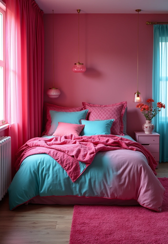 15 Gorgeous Cherry Color Bedroom Decor Inspirations for Every Girl's Dream Space! - 15. Cherry Color Fusion