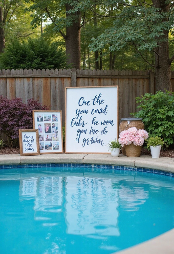 15 Gorgeous Ways to Decorate Your Above Ground Pool Area for Ultimate Relaxation! - 14. Personalized Decor