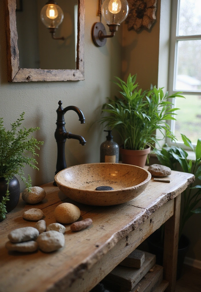 15 Stunning Bathroom Sink Designs That Will Transform Your Space (You Won't Believe #7!) - 10. Eco-Friendly: Reclaimed Wood Sinks