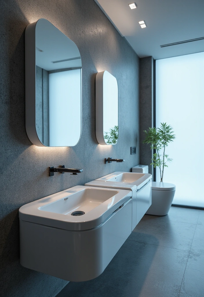 15 Stunning Bathroom Sink Designs That Will Transform Your Space (You Won't Believe #7!) - 11. Futuristic Appeal: Smart Sinks