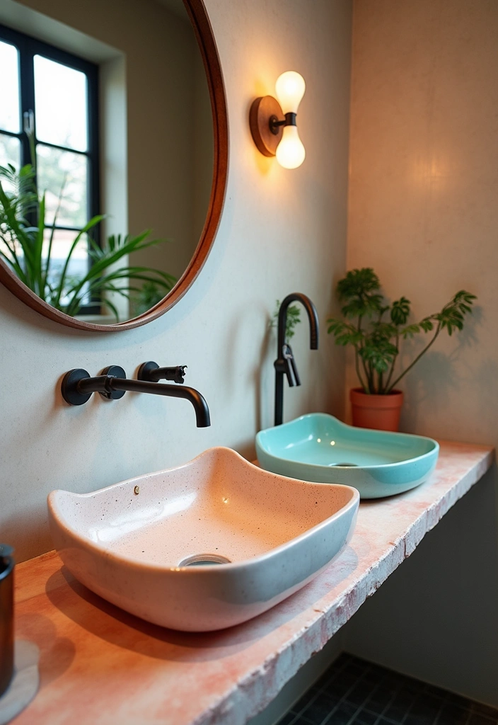 15 Stunning Bathroom Sink Designs That Will Transform Your Space (You Won't Believe #7!) - 13. Custom Shapes: Uniquely Designed Sinks