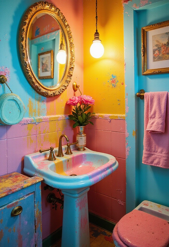 15 Stunning Bathroom Sink Designs That Will Transform Your Space (You Won't Believe #7!) - 15. Customizable Colors: Paintable Sinks