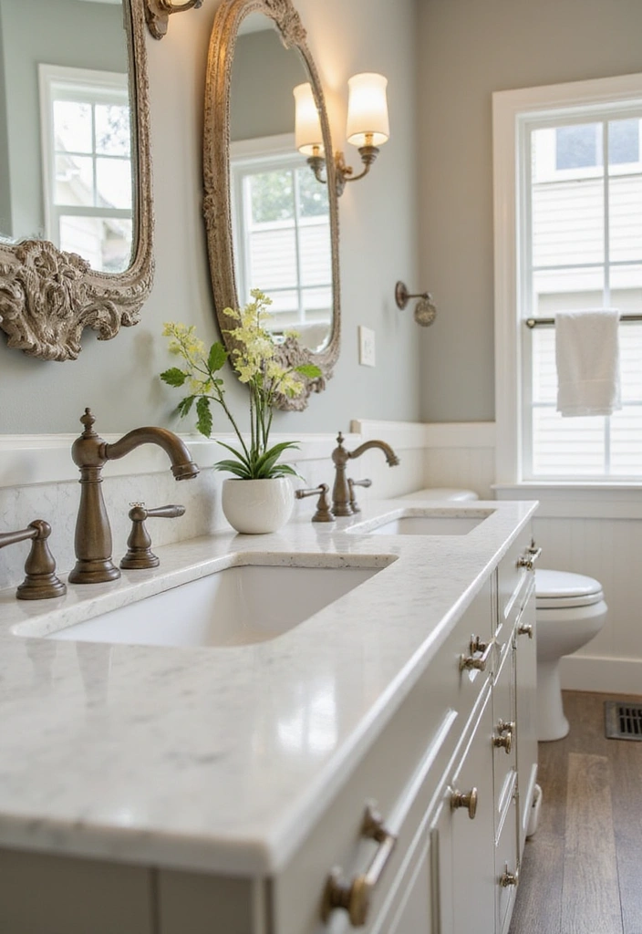 15 Stunning Bathroom Sink Designs That Will Transform Your Space (You Won't Believe #7!) - 3. Double Trouble: The Double Sink Setup