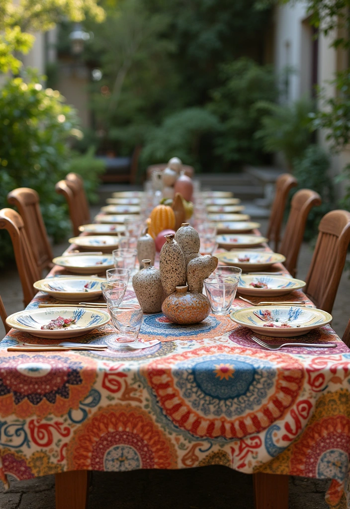 15 Stunning Summer Tablescapes That'll Make Your Guests Say 'Wow!' - 14. Artistic Expression