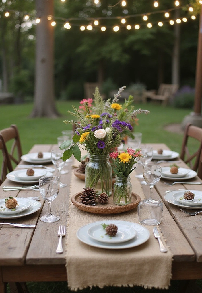 15 Stunning Summer Tablescapes That'll Make Your Guests Say 'Wow!' - 2. Rustic Charm