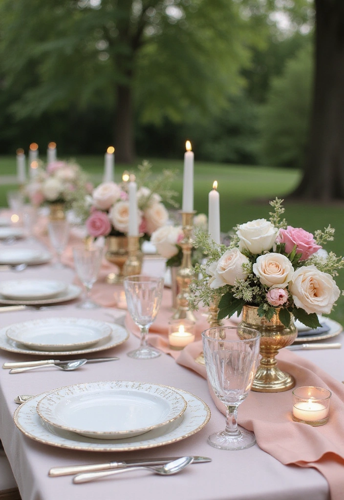 15 Stunning Summer Tablescapes That'll Make Your Guests Say 'Wow!' - 3. Elegant Garden Party