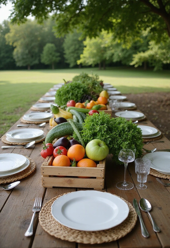 15 Stunning Summer Tablescapes That'll Make Your Guests Say 'Wow!' - 8. Farm-to-Table Fresh