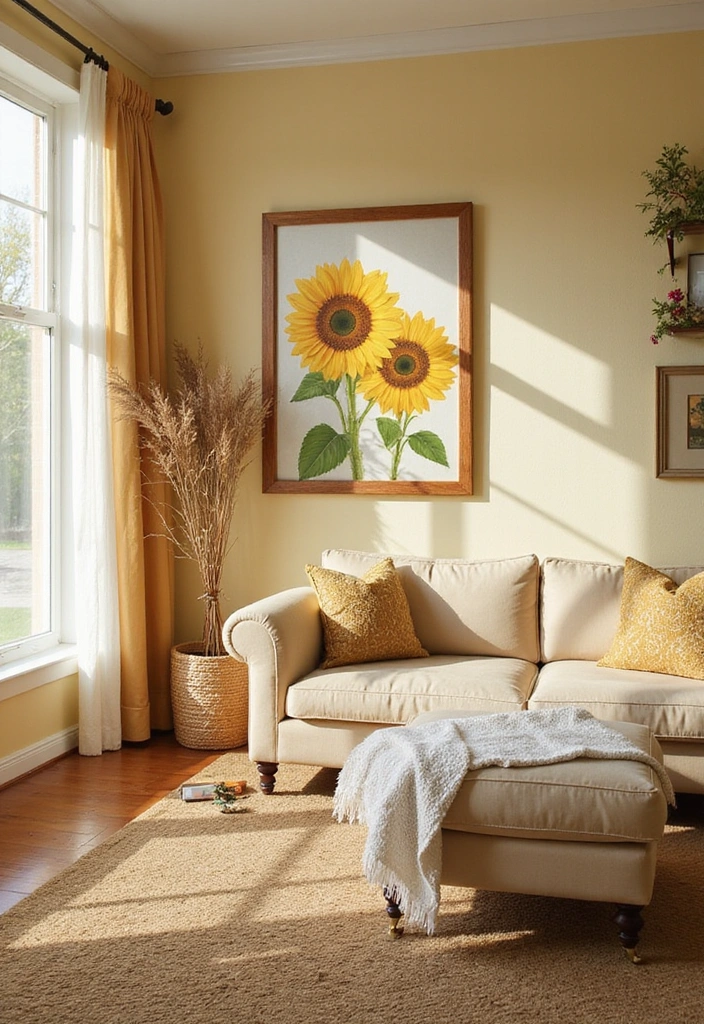 15 Stunning Sunflower Wall Art Ideas That Will Brighten Your Home Instantly! - 15. Seasonal Sunflower Switch