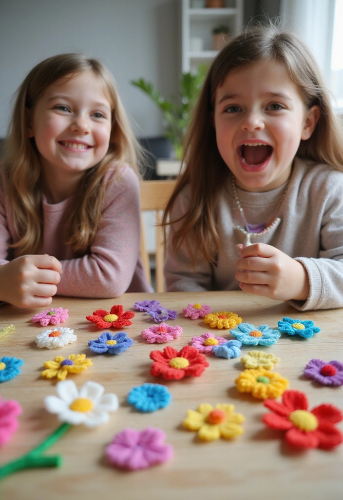 18 Fun Pipe Cleaner Flower Activities That Will Keep Your Kids Busy for Hours! - 16. Pipe Cleaner Flower Memory Game