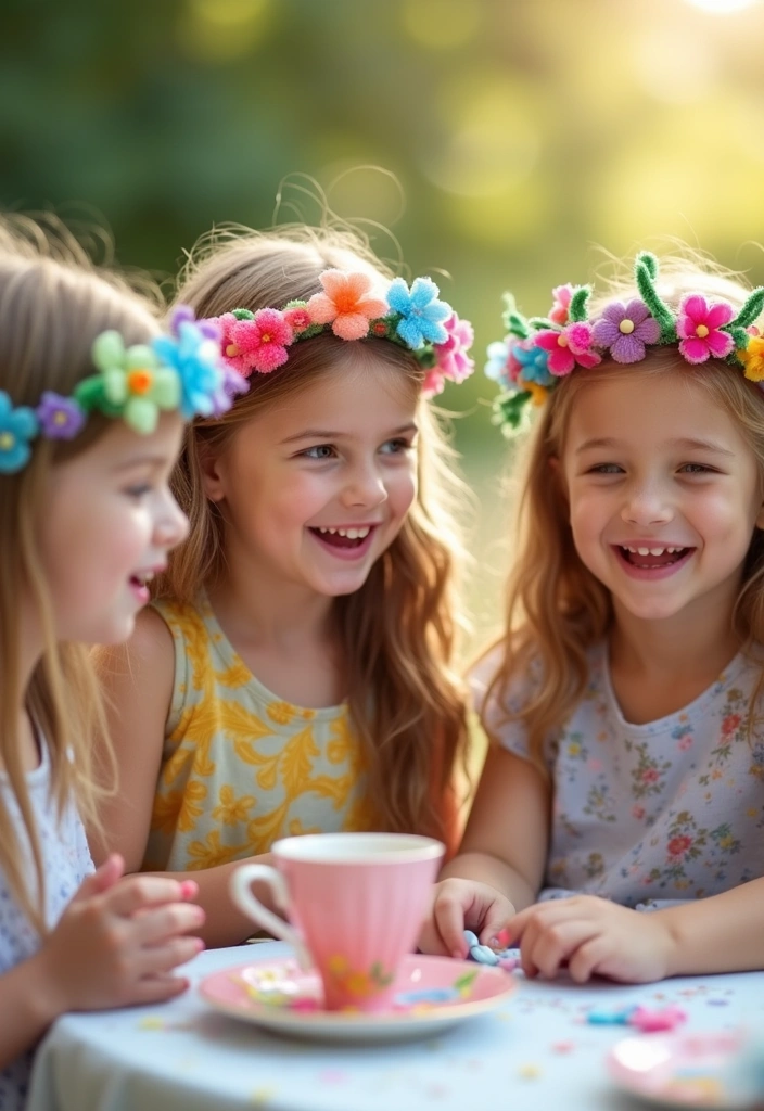18 Fun Pipe Cleaner Flower Activities That Will Keep Your Kids Busy for Hours! - 3. Pipe Cleaner Flower Crowns