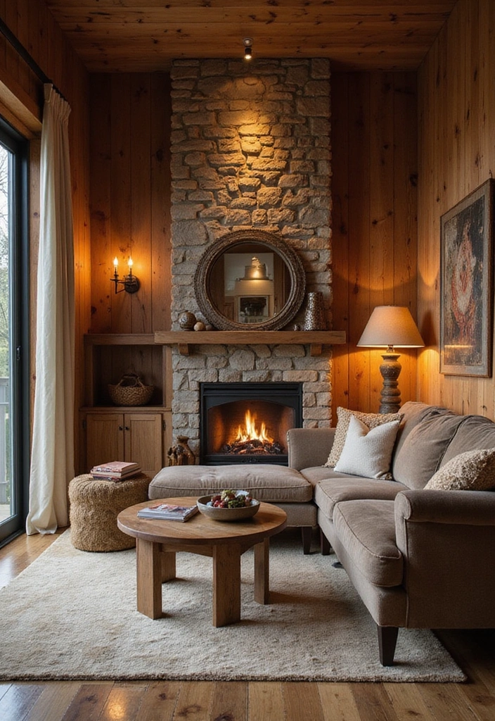 20 Stunning Textured Wall Ideas That Will Transform Your Space (You Won't Believe #8!) - 1. Rustic Wood Panels