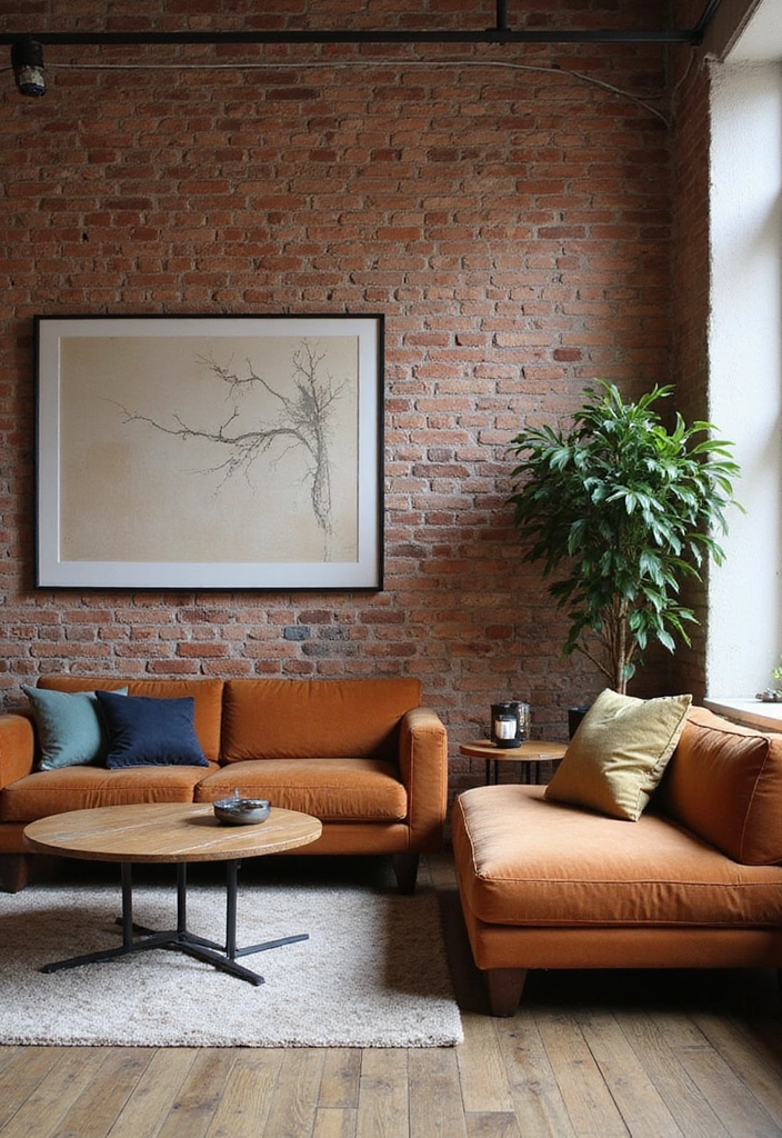 20 Stunning Textured Wall Ideas That Will Transform Your Space (You Won't Believe #8!) - 3. Bold Brick Accent Wall