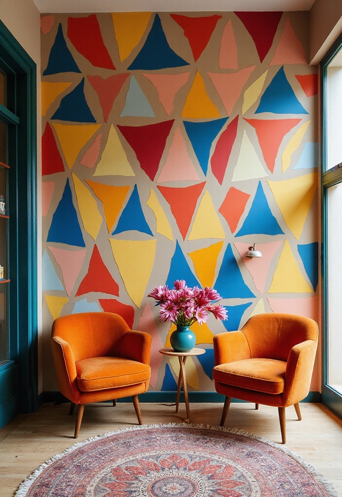 20 Stunning Textured Wall Ideas That Will Transform Your Space (You Won't Believe #8!) - 4. Geometric Patterns