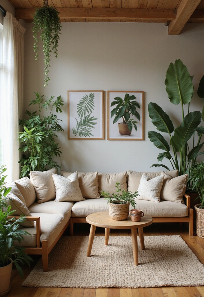 50 Living Room Ideas That Will Transform Your Space (Wait Until You See #27!) - 12. Nature-Inspired Decor