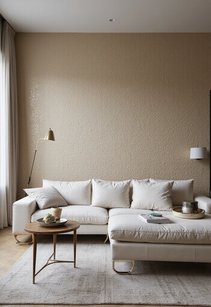 50 Living Room Ideas That Will Transform Your Space (Wait Until You See #27!) - 13. Textured Wallpapers
